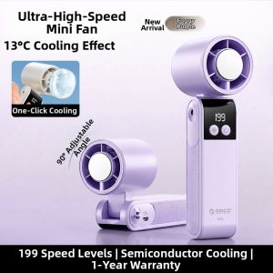 ORICO | Cooling Semiconductive Portable Neck Fan USB Charging Foldable Light Silent Long-Endurance
