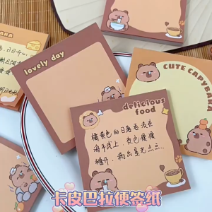 Giấy Note Hình Capybara Dễ Thương Ghi Chú Văn Phòng Học Tập Tiện Lợi ! ChunChinToyKingDom