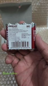 Combo 12 pin tiểu AA đỏ EVEREADY 1.5V Heavy Duty dùng cho đồng hồ treo tường remote TV đồ chơi