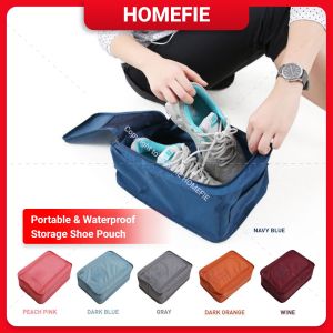 Shoes Bag Foldable Waterproof Shoe Box Portable Travel Multi Purpose Storage Shoe Pouch Kotak Bag Kasut