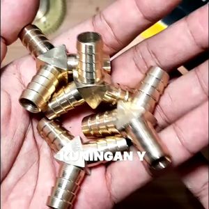 Sambungan Selang Kuningan Cabang 3 Y Penyambung Selang Kompor Gas Sambung Selang Kompor X