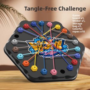 Childrens Educational Knot Game Large Challenge Desktop Toys Logic Thinking Training Interactive Secret Decoding Parent-Child Game