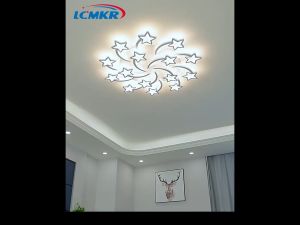 🔥🔥LED 45 inch Modern Ceiling Lamp Beautiful Ceiling Light With Remote Control Flower-shaped Lamp Bedroom LivingRoom