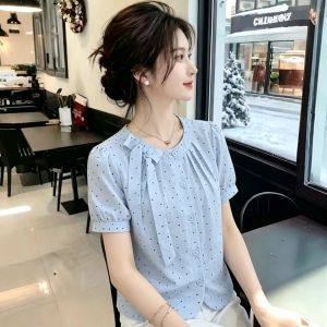 YOUFAN | Design Cute Short Sleeve Thin Casual Shirt