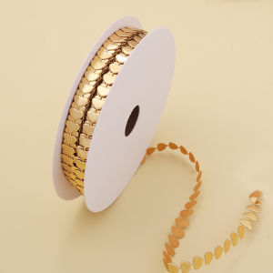 20yards/roll 0.8cm Heart Shape Ribbon Trim Gift Wrapping Flower Bouquet Decoration Apparel Sewing DIY Craft Wedding Party Supply
