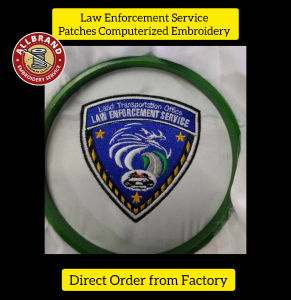 Law Enforcement Service Patches Computerized Embroidery