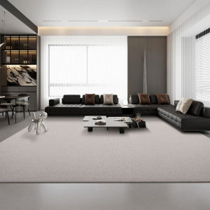 Luxury Simple Nordic Style Wool Blend Rug