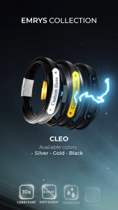 Emrys CLEO Bracelet Anti Karat Gelang Kulit Pria Wanita
