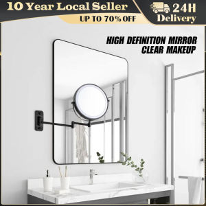 8 USB Charging Wall Mounted Shower Mirror with LightsDouble Sided 3/5/7/10X Magnifying Makeup LED Mirror Vanity Dressing Mirror