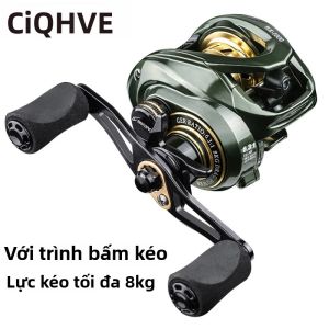 LINNHUE WK1000 Baitcasting Câu Micro Cá Max Kéo 8kg Tỷ Lệ Bánh Răng 7.2:1 Cho Câu Cá Sông Đại Dương Hồ