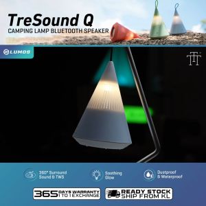 TRETTITRE TreSound Q Camping Lamp Bluetooth Speaker 360ᵒ Surround Sound & TWS
