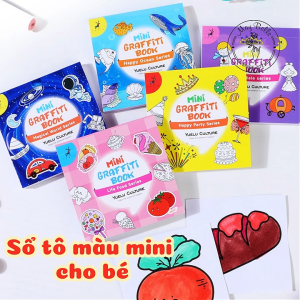 Sổ Tô Màu Mini Cho Bé May Bells Tranh Tô Màu Dễ Thương Giúp Bé Sáng Tạo Phát Triển Tư Duy Mỗi Ngày