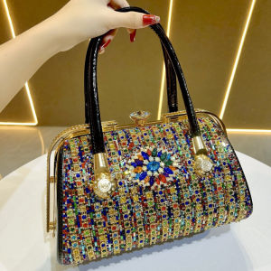MEIFEI | Clutch Tối Bóng với Đá Kim Cương Elegance Tiệc Cưới