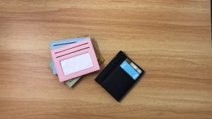 TC BW-064 Slim Card Holder PU Leather Card Holder Wallet With Zipper Kad Holder Perempuan Dompet Perempuan
