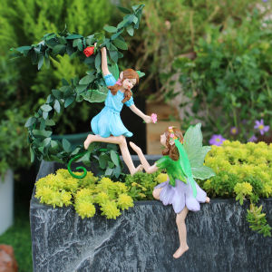 Outdoor Resin Flower Fairy Statue Flower Pot Decoration Home Outdoor Garden Valentines Day Gift Garden Enthusiast Gift