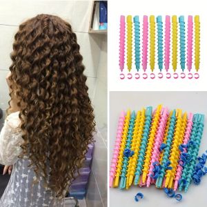 20pcs Hair Curler Set Spiral Hair Perm Rods DIY Plastic Barber Hairdressing Styling Curling Perm Rods for Tight Curls Twists & Braids Professional Hairdressing Tools for All Hair Types Home & Barber Use