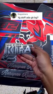 Decal Crf 150L Dekal Sticker Crf 150 L Striping Stiker Crf 150 L VARIAN CRF MERAH hitam crome doffD-I2-728 D-I2-1541 D-I2-1582