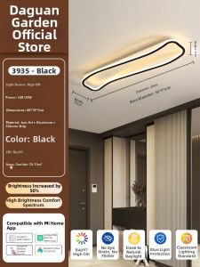 DGY | Retro Walnut Color Creative Eye-Protective Energy-Saving Ceiling Light
