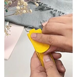 Set 6 dụng cụ lấy ráy tai bằng thép không gỉ bền bỉ có túi da đựng tiện lợi GA625