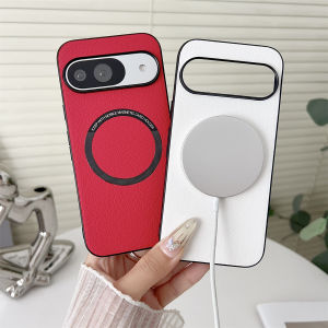 szhaiyu | For Magsafe Wireless Charging PU Leather Pattern Phone Case for Google Pixel 10 9 Pro XL 7A 8A 9A 9Pro Magnetic Protective Cover
