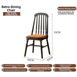 MU FENG ZHI NAN | Retro Style Dining Chair For Home Leisure And Negotiations