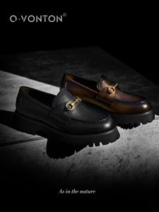 Q.VONTON | Spring Thick-Heel Buckle Loafer