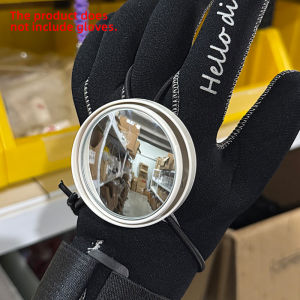 1Pcs Adjustable Rearview Mirror With Lanyard Rope Side Mount Accessory For Cave And Boat Diving BCD Equipment Bungee Rope Mirror