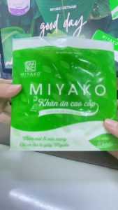 Khăn Ăn Cao Cấp Miyako 100 Tờ 1 Lớp - 100% Bột Giấy Nguyên Chất Thấm Hút Dầu Mỡ Vượt Trội Giấy Ăn Để Bàn Tiện Lợi