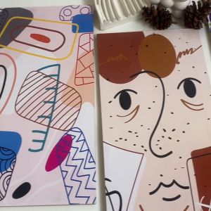 HIASAN DINDING AESTHETIC ABSTRAK POSTER KAYU ABSTRAK 15X30 CM WALLDECOR ABSTRAK PAJANGAN HIASAN KAMAR DEKORASI KAYU ABSTRAK