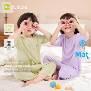 DUDUJIA | Đồ Ngủ Mùa Hè Cho Trẻ Em Chất Liệu Mỏng Giúp Làm Mát