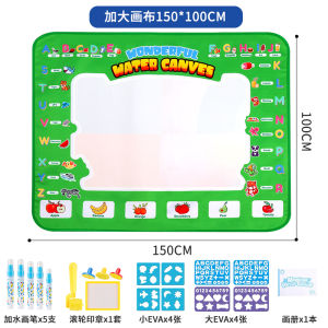 150X100cm Magic Water Canvas Graffiti Drawing Board Repeatedly Doodle Water Painting Carpet Reusable Drawing Mat Kids Toy Gift