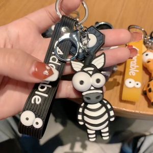 Móc chìa khóa SILICON siêu đáng yêu HÌNH THÚ Ngựa VằnVoi Sử Tử ngộ nghĩnh
