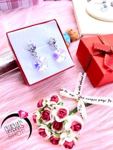 Bông Tai inox B0033 Hạt Đá lấp lánh chíu sáng nổi bật