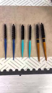 2Pcs Mini Twist Round Hair Brush 16 & 22mm Small Hair Round Curling Brush For Short Hair Bangs Fluffy Root Volume Styling Comb