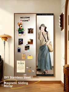 XIANGYUE | Hidden Magnetic Pull-out Full Length Mirror