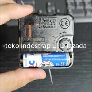 paket mesin jam dinding detak transparan dan jarum ukir mini