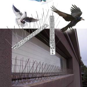33cm Bird Repellent Mat Spikes S/Steel Animal Repeller Chase Birds Device Dashboard Penghalang Burung Besi Tajam 驱鸟障碍物