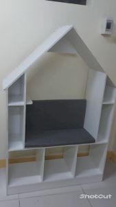 Happy Kiddos 2010 House Type Reading Nook Book Organizer Toy Organizer Cabinet