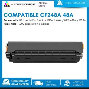 AOS Compatible CF248A 48A CF248 248A Monochrome Toner Cartridge for LaserJet Pro M15a M15w M16w MFP M28w M29w Laser Printer