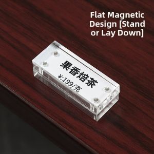 Acrylic Magnetic Price Display Board Strong Magnetism Product Introduction Table Card Alcohol Beverage Price Tag Label