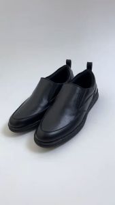 ARF Smith Black Sepatu Slip On Loafers Formal Kulit Pantofel Hitam Pria Wanita Kerja Kantor Kondangan Casual