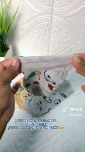 FY 5 pcs Random KS98 Kaos Kaki Pendek Ankle Socks Motif Bunga