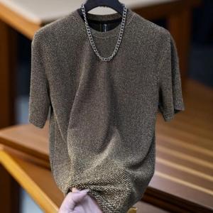 New 2024 Mens round Neck Short Sleeve T-Shirt Casual Comfortable Full Sky Star Network Popular Overhead Summer Top