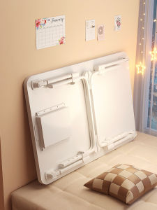 Bedside Foldable Computer Desk Small Table Student Dormitory Home Study Desk Elevating Bay Window Learning Desk Lazy Table Board