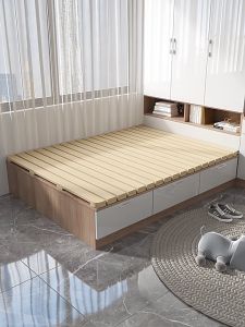 ฤดูร้อน เย็น เสื่อทาทามิ สไตล์ญี่ปุ่น 180 150 120CM เตียงไม้จริง เบดสเตด เตียงไม้สนไม้แท้ สามารถใช้ได้อย่างน้อย 10 ปีbed เตียงไม้ญี่ปุ่น เตียงไม้ - Lazada