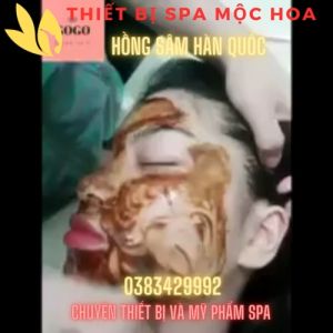 Hồng sâm GOGO Hàn Quốc Bột Hồng Sâm GOGO Cao hồng sâm cấy Nano Trắng da lọ to 250g Mờ Thâm Nám dành cho Spa và tại Nhà