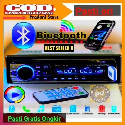 Bisa COD Tape Audio Radio Mobil Multifungsi Bluetooth USB MP3 FM Radio JSD-520Single Din JSD-520 Audio Tape Mobil LCD Multifungsi Bluetooth USB MP3 FM Radio Phone Call HEADUNIT Tape Mobil Bluetoth Multifungsi Tip mobil tape mobil bluetooth super bass