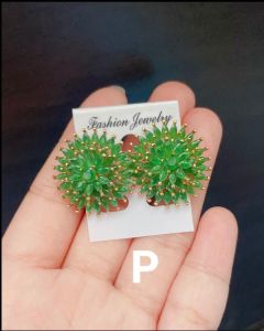 Giwang Padi Titanium Lapis Emas Anti Luntur Awer