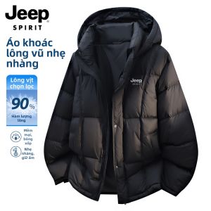 JEEP SPIRIT | Áo Khoác Puffer Ngắn Siêu Ấm cho Đôi