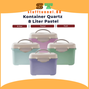 Kontainer Box Quarts 8 Liter Pastel / Kotak Penyimpanan Serbaguna Premium Dan Termurah